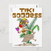 TIKI GODDESS POSTKARTE (Vorne/Hinten)