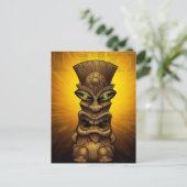 Tiki-Grafikkarte Postkarte (Stehend Vorderseite)