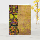 Tiki Grußkarte Karte (Gelbe Blume)