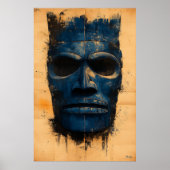 Tiki Guardian Mask - Polynesisches spirituelles Sy Poster (Vorne)