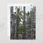 Tiki Guardians at Place of Refuge - Postkarte (Vorne/Hinten)