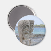 Tiki Guardians in Kona, Hawaii - Magnet (Vorderseite/Rückseite)