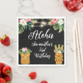 Tiki Hawaiian Aloha Tropical Birthday Luau Party Serviette (Beispiel)