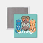 Tiki Head Magnet (Vorderseite/Rückseite)