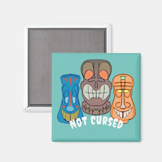 Tiki Head Magnet (Vorderseite/Rückseite)