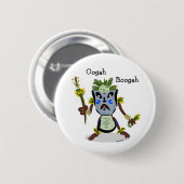 Tiki Hito Eingeboren-Knopf Button (Vorne & Hinten)