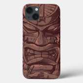 Tiki Holzstatuen Case-Mate iPhone Hülle (Rückseite)