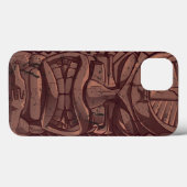 Tiki Holzstatuen Case-Mate iPhone Hülle (Rückseite (Horizontal))