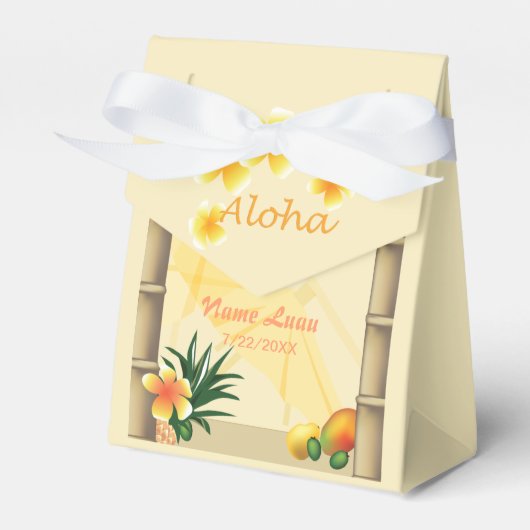 Tiki Hut Gastgeschenk Box Geschenkschachtel (Vorderseite)