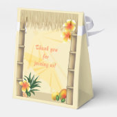 Tiki Hut Gastgeschenk Box Geschenkschachtel (Rückseite)