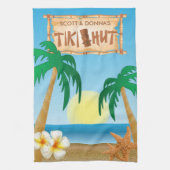 Tiki Hut Summer Design Handtuch (Vertikal)