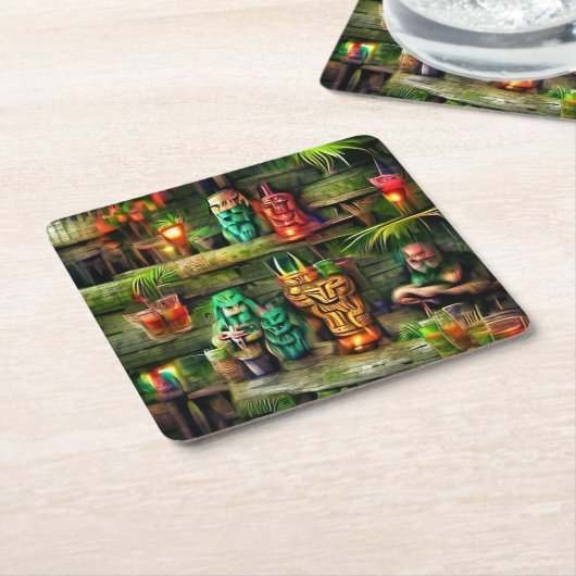 Tiki Hut Untersetzer (angewinkelt)