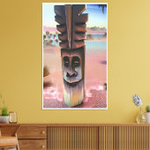 Tiki-Illusionen Leinwanddruck (Insitu (Wohnzimmer))