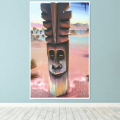 Tiki-Illusionen Leinwanddruck (Insitu (Holzboden))