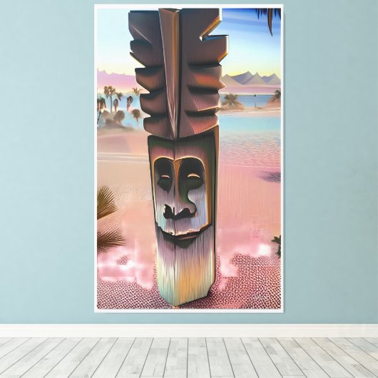 Tiki Illusions Leinwanddruck (Insitu (Holzboden))