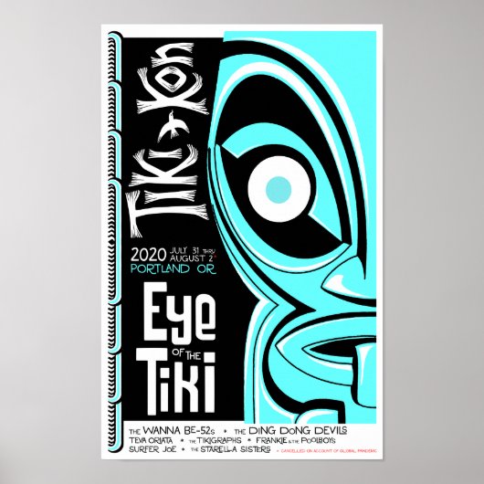Tiki Kon: Auge des Tiki-Posters (offenes Auge) Poster (Vorne)