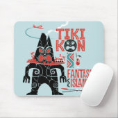 Tiki Kon Fantasie-Insel-Mausunterlage (Romanze Mousepad (Mit Mouse)