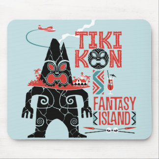 Tiki Kon Fantasie-Insel-Mausunterlage (Romanze Mousepad