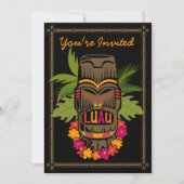 Tiki Luau (D) Personalisierte Einladung (Vorderseite)
