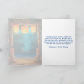 Tiki Luau Hawaiian Tropical Island Beach Geburtsta Karte (Innenseite)