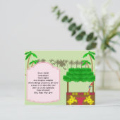 Tiki Luau Party Einladung (Stehend Vorderseite)