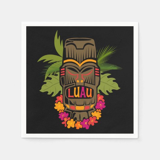 Tiki Luau Serviette (Vorderseite)