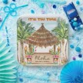 Tiki Luau | Tropical Beach Island Surf Pappteller (Party)