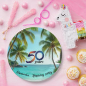 tiki luau tropical beach partyPaper Plate Pappteller (Party)