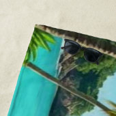 tiki luau tropical island beach  strandtuch (Beispiel)