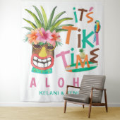 Tiki Luau | Tropischer Strand Aloha Wandteppich (Beispiel)