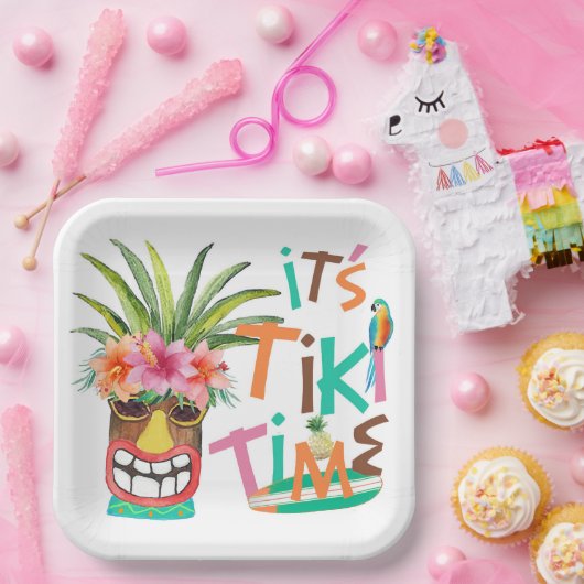 Tiki Luau | Tropischer Strand Pappteller (Party)