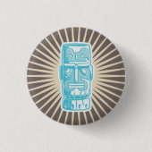 Tiki Man Blue Button (Vorderseite)