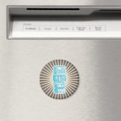 Tiki Man Blue Magnet (In Situ (Geschirrspüler))
