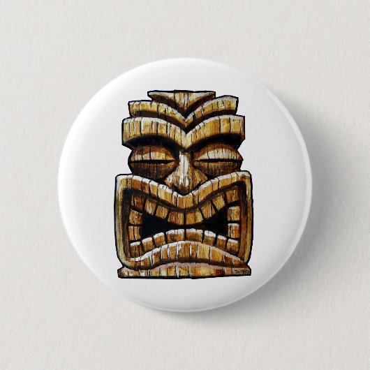 Tiki Man Button (Vorderseite)