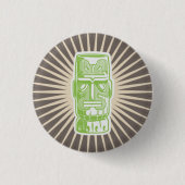 Tiki Man Green Button (Vorderseite)