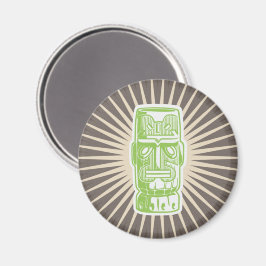 Tiki Man Green Magnet