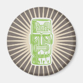 Tiki Man Green Magnet (Vorne)