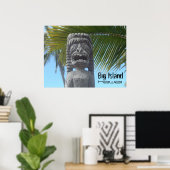 Tiki man Statuenposter Poster (Heimbüro)