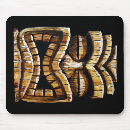 Tiki Mann-Mausunterlage Mousepad (Vorne)