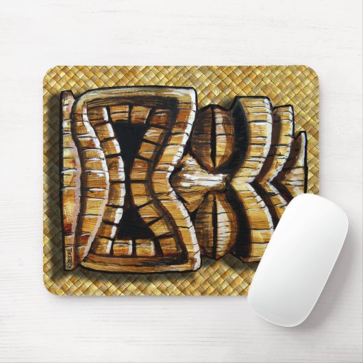 Tiki Mann-Mausunterlage Mousepad (Mit Mouse)