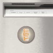 Tiki-Mann Orange Magnet (In Situ (Geschirrspüler))