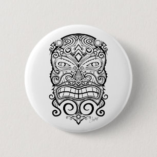Tiki Mask Button