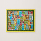 Tiki Mask Collage Jigsaw Puzzle (Horizontal)