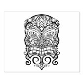Tiki Mask Design Gummistempel (Prägung)