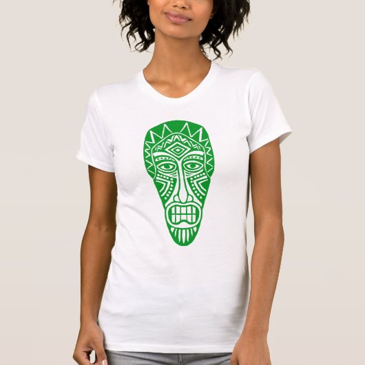 Tiki Mask II - Grass Green T-Shirt (Vorderseite)