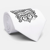 Tiki Mask Krawatte (Gerollt)