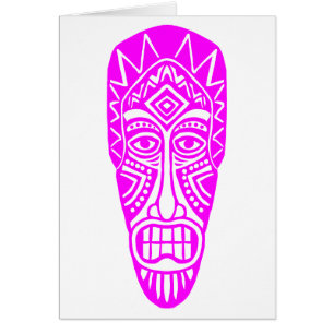 Tiki Mask - Magenta
