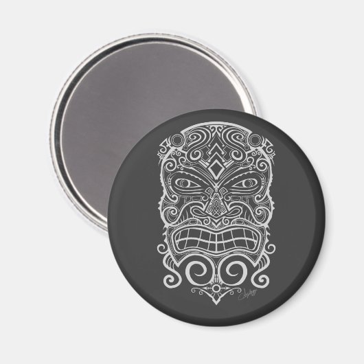 Tiki Mask Magnet (Vorderseite/Rückseite)