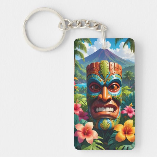 Tiki Mask Schlüsselanhänger (Vorderseite)