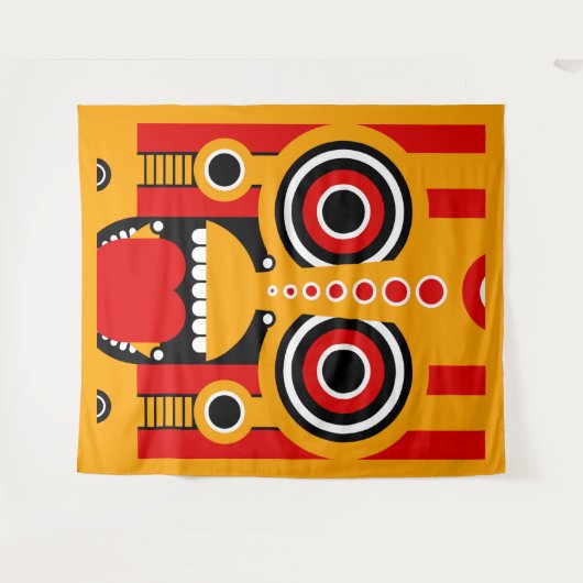 Tiki Mask Wandteppich (Vorderseite (Horizontal))